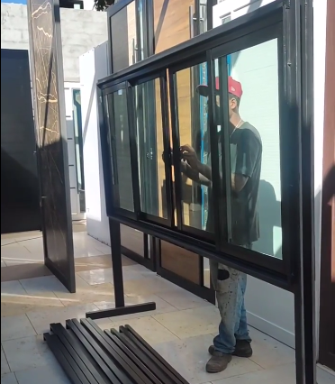 porta de acm fabricada e instalada por Portaço